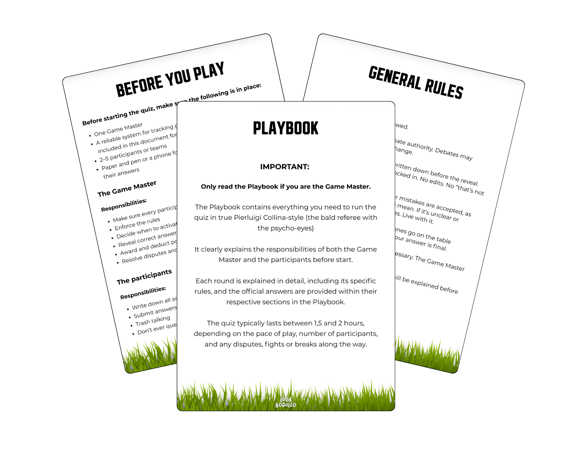 Not Your Ordinary Football Quiz